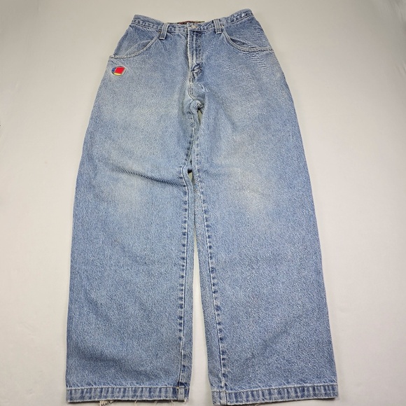 JNCO Other - VTG- 90s JNCO J179 Pipes Easy Wide Leg Faded Denim Jeans 31x33  Skate Rave Y2K
